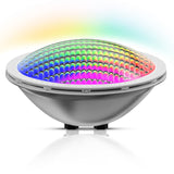 1 x RAW Customer Returns LyLmLe PAR56 LED Pool Lamp, 20W LED Pool Spotlight RGB Multicolor Change, Submersible Recessed LED Pool Lighting, 140 Angle, IP68 Waterproof, On Off Switch, 12V AC - RRP €59.99