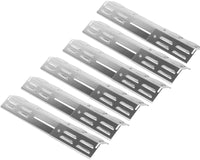 1 x RAW Customer Returns WELL GRILL Universal burner cover gas grill stainless steel flame distributor replacement parts for Taino, Landmann, Burnhard, Enders and most gas grills, adjustable from 29 cm to 43 cm, pack of 4 - RRP €29.53