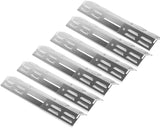 1 x RAW Customer Returns WELL GRILL Universal burner cover gas grill stainless steel flame distributor replacement parts for Taino, Landmann, Burnhard, Enders and most gas grills, adjustable from 29 cm to 43 cm, pack of 4 - RRP €29.53