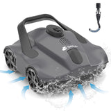 1 x RAW Customer Returns Seblub Pool Robot, 130 Minutes Cleaning, Bottom Brush, Automatic Cleaner for Above Ground Pools Up to 80  - RRP €184.42