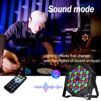 1 x RAW Customer Returns LED par spotlight 36 LED stage light disco light party light DJ light RGB DMX512 with remote control stage lighting 7 lighting modes for KTV DJ bar party wedding Halloween Christmas - RRP €22.99