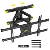 1 x RAW Customer Returns FORGING MOUNT Max.VESA 600x400mmTV wall mount swivel and tilt for 37-75 inch TVs, Movable design for TV centering, Holds 60 kg, VESA 100x100mm to 600x400mm - RRP €20.16