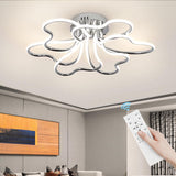 1 x Brand New EIDISUNY LED Ceiling Light Dimmable, Modern LED Ceiling Light with Remote Control, 4500K, Chrome LED Ceiling Lamp for Hallway, Office, Bedroom, Kitchen, Living Room, Bedroom - 64cm Silver  - RRP €93.61