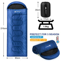 1 x RAW Customer Returns Forceatt sleeping bag 4 seasons sleeping bag small pack size winter sleeping bag blanket sleeping bag camping, travel, festival suitable for different seasons 1.6KG  - RRP €30.24