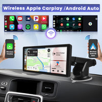 1 x RAW Customer Returns Hikity 10.26 inch Wireless Apple CarPlay and Android Auto Car Radio with Rear View Camera, Bluetooth, Mirrorlink, 10.26 inch IPS Touchscreen, GPS Navigation for Car Truck Passenger Vehicle - RRP €91.96