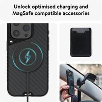 1 x RAW Customer Returns Mous Case for iPhone 15 Pro MagSafe Compatible Case - Limitless 5.0 - Carbon Fiber - Mobile Phone Case iPhone 15 Pro Case - Protective Case - RRP €66.47