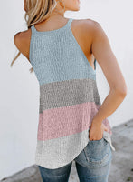 1 x RAW Customer Returns Women s tank top, colorful blouse, sleeveless blouse top, casual T-shirts, tank tunic - RRP €15.96