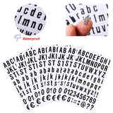 1 x RAW Customer Returns 8 Sheets Self Adhesive Vinyl Letters Numbers Kit, Mailbox Numbers Stickers for Mailbox, Signs, Window, Door, Cars, Trucks, Home, Address Number Black, 1 2 Inch  - RRP €8.05