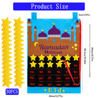 1 x Brand New Ramazan Calendar Children, Ramadan Calendar, Ramadan Calendar 2024, 30 Day Eid Mubarak Countdown Calendar Felt, Ramazan Calendar for Ramadan Decoration Purple A  - RRP €16.8