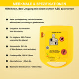 1 x RAW Customer Returns Mini AED Training Device German, XFT Portable AED Training Set Essentials AED trainer in German for defibrillator trainees beginners XFT-D0009  - RRP €69.99