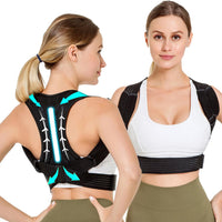 1 x RAW Customer Returns Back straightener, adjustable back support belt, shoulder strap posture correction, posture correction back for women and men, back stabilizer to support the neck, back, shoulder - RRP €22.42