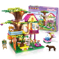 1 x RAW Customer Returns HOGOKIDS Tree House STEM Building Toy - Creative Construction Set 613PCS Forest House Building Blocks Tree House with Fountain and Animals, Construction Toy for 6 7 8 9 10 Kids Girls Boys - RRP €26.21