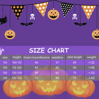 9 x Brand New REIWIDE Halloween Girls Witch Costume Bat Costume Children s Party Witch Purple Dress - Devil Wizard Dress Up Cosplay Costume Candy Bag - Magic Wand - Clothes - Hat 130  - RRP €170.55