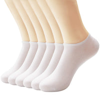 1 x Brand New  MD 6 pairs of ankle socks for men, invisible short socks, sneaker socks with non-slip silicone, white 43-46EU - RRP €20.99