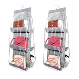 1 x Brand New JZK Hanging Handbag Organizer, Space Saving Closet Organizer for Women Handbags and Purses, 2 Pack - RRP €30.0