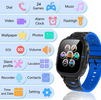 1 x RAW Customer Returns ELEJAFE Children s Smartwatch Watch with 24 Games, Smartwatch Children s Phone for Boys and Girls Music Camera SOS Cell Phone Alarm Torch, Watch for Boys and Girls Children 3-12 Years Gift - RRP €39.99