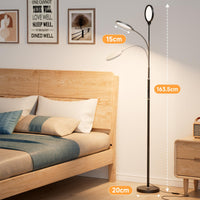 1 x RAW Customer Returns anyts floor lamp LED dimmable floor lamp living room with flexible gooseneck floor lamp for bedroom, office, reading - RRP €36.79