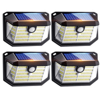 1 x RAW Customer Returns Solar Outdoor LED Spotlight, 230LED 3 Modes 300 Super Bright Solar Outdoor LED Spotlight,2200mAh Outdoor LED Solar Spotlights,IP65 Solar LED Light Outdoor Solar Lights for Garden,Patio - RRP €28.89