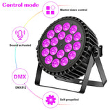 1 x RAW Customer Returns LED Par UV spotlight 200W 18 LED stage light spotlight disco light party light, DELIBANG 8CH Par LED light RGB DMX strobe sound active mode lighting DJ light effect for show bar party Halloween - RRP €66.88