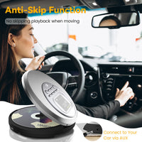 1 x RAW Customer Returns NEW 2024 CD Player Portable with DAB Radio and Colorful TFT Display, Monodeal CD Player Bluetooth, Portable CD Player with DAB Radio FM 2 in 1, Rechargeable Discman CD Player for Car, Anti-Skip - RRP €85.99