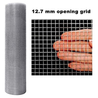 1 x RAW Customer Returns Amagabeli 0.5MX 25M vole mesh aviary wire wire mesh rabbit wire 12.7mm galvanized spot welded mesh hot dip galvanized welded wire mesh wire fence 0.7mm fence wire mesh DA129 - RRP €55.9