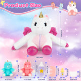 1 x Brand New cosone Unicorn Plush Toy, Unicorn Gifts for Girls, Plush Toys for 3-8 Year Old Girls, Stuffed Unicorn Doll with 2 Baby Unicorns in the Stomach - RRP €23.38