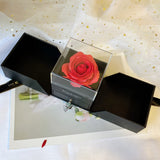 1 x Brand New AIBAOBAO Eternal Rose Gift Box, Handmade Preserved Rose Jewelry Box Roses, Beauty and the Beast Rose Infinity Eternal Flower Gifts for Valentine s Day Women Mom Birthday Anniversary - RRP €20.4