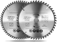 1 x RAW Customer Returns Circular saw blade 250x30 48 60 teeth carbide teeth saw blade for general purposes and for cross cutting natural wood hardwood softwood - RRP €29.59