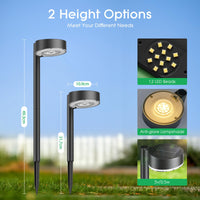 1 x RAW Customer Returns BUCASA Solar Lamps for Outdoor Garden, 8 Pack Modern Solar Lights for Outdoor with Super Bright 12 LED Lights, Waterproof Solar Lights Garden Decoration for Lawn, Patio, Yard, Walkway, Gifts - RRP €42.1