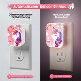 1 x RAW Customer Returns Pack of 2 night light sockets for children, unicorn LED night light with twilight sensor, night light for children for children s room, bedroom, kitchen, stairs, hallway, as a gift - RRP €17.14