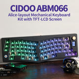 1 x RAW Customer Returns EPOMAKER CIDOO ABM066 Alice Keyboard Kit Mechanical, BT 2.4GHz Wireless Type-C, supporting VIA and Hot-Swap, with Screen, Button, NKRO, RGB Backlight, for Win Mac Office White  - RRP €72.34