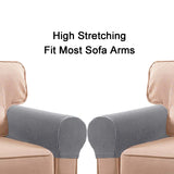 2 x Brand New Golden Apple 1 Pair Elastic Sofa Armrest Protectors Removable Light Gray - RRP €40.8