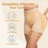 1 x Brand New FeelinGirl Women s Shaping Panties Abdomen Reducing Girdle Lace Panties for Body Sculpting Lifts Buttocks Waist Control Beige 3XL - RRP €29.75