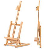 1 x RAW Customer Returns VISWIN 64cmH Basic Tabletop Easel with H Frame, Adjustable and Sturdy Beech Wood Tabletop Easel, Portable Tabletop Easel for Painting and Display for Adults, Artists - RRP €30.73