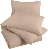 1 x RAW Customer Returns Utopia Bedding bed linen 200x200 set - microfiber duvet cover 200x200 cm 2 pillowcases 50x75 cm - beige - RRP €16.99