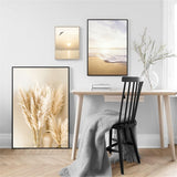 2 x RAW Customer Returns SWECOMZE Set of 3 Posters for the Living Room - Pictures for the Bedroom - Sunset Beach Stylish Wall Pictures - without Picture Frame 40 x 50 cm  - RRP €47.76