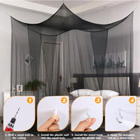 4 x Brand New Mosquito net, 2.5x0.6x11 m mosquito net double bed, mosquito net bed, foldable bed mosquito net, mosquito net bed travel, bed canopy double bed, bed canopy net, large mosquito net, portable travel mosquito net - RRP €48.4