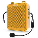 1 x RAW Customer Returns Giecy Voice Amplifier with Microphone Portable PA System 30W Rechargeable 2200mAh Battery for Teachers, Training, Meetings, Tour Guides Yellow  - RRP €49.98