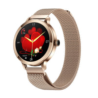 1 x RAW Customer Returns Smartwatch for Women with Bluetooth Call, Smart Watch for iPhone and Android Phones, Fitness Tracker Watch with Call Answer Function Waterproof Heart Rate Blood Pressure Blood Oxygen Gold  - RRP €86.71