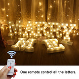 1 x RAW Customer Returns WHATOOK, LED Light Up Alphabet Letters with Wireless Timer and Dimmable Remote Control for Birthday, Party, Wedding, Holiday, Home, Bar Letter M  - RRP €24.99