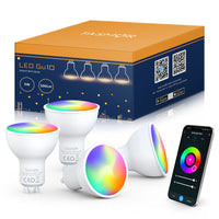 1 x RAW Customer Returns TASMOR Alexa light bulb, GU10 Smart LED lamp, WiFi dimmable bulb 5W 500Lm 2200-6500K RGB 16 million colors, app control compatible with Alexa Google Home - RRP €36.68