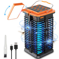 1 x RAW Customer Returns Homesuit Insect Killer Electric Mosquito Lamp Outdoor Automatic Mosquito and Fly Trap Outdoor Electric Mosquito Zapper Illuminated Effectively Reduces Flying Insects Solar Charging  - RRP €34.27