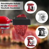 1 x RAW Customer Returns Meat tenderizer attachment for KitchenAid meat tenderizer machine for all KitchenAid household stand mixers Meat Tenderizer accessories, no more jams and breaking black  - RRP €53.99