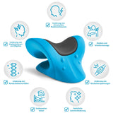 2 x Brand New Anzorhal Neck Massager Neck Shoulder Massage Pillow Cervical Traction Device Pain Relief Head Neck for Neck Pain Blue  - RRP €61.98