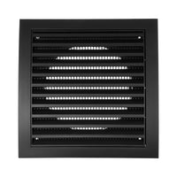 1 x RAW Customer Returns Vent Systems 125mm - 190x190mm anthracite hood ventilation with built-in pest protection grille, robust air vent cover - RRP €16.98