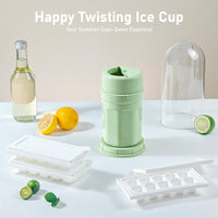 3 x Brand New AZOMKER ice cube tray, ice cube container, ice cube container with lid, ice cubes, ice cube tray with lid, ice cube tray green  - RRP €61.2