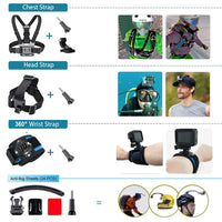 1 x RAW Customer Returns Homesuit Action Camera Accessory Kit 60-In-1 for GoPro Hero 12 11 10 9 8 7 6 5 Session 4 3 3 2 1 Black Silver Insta360 GO 2 SJ4000 SJ5000 SJ6000 DJI OSMO Action DBPOWER AKASO Xiaomi Yi APEMAN Blue - RRP €37.3