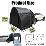 1 x RAW Customer Returns Car tent camping for tailgates, 300cm 150cm 210cm car tent for 2-3 people waterproof car tent rear tent, for universal model - RRP €189.0