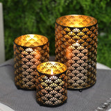 1 x RAW Customer Returns JHY Design Metal Candle Holders Bronze Hurricane Pillar Lanterns, Vintage Table Lantern Candles Centerpieces Outdoor Garden Lantern for Candles Hallway Dining Table Wedding Outdoor Indoor Garden Living Room - RRP €29.48