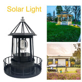 1 x RAW Customer Returns Amusingtao Solar Lighthouse, LED Solar Powered Lighthouse, 360 Degree Rotating Lamp, Lighthouse with Light, Solar Lights for Outdoor Garden Decoration, Garden Decoration Outside Maritime Decoration Outdoor - RRP €30.24